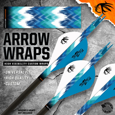 Chevron Blue Arrow Wraps